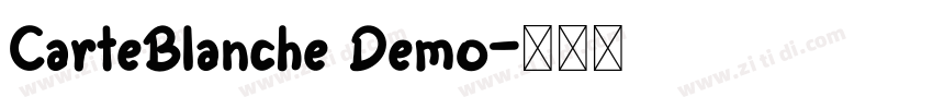 CarteBlanche Demo字体转换